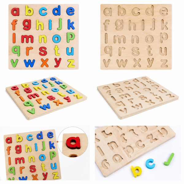 Wooden ABC Puzzle for Kids 1-3 Years