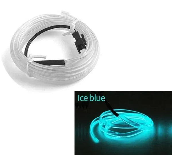 Ice Blue Neon Light 2m El Wire for Car Dashboard